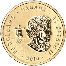 50 долларов 2010 года Канада «XXI зимние Олимпийские Игры 2010 в Ванкувере» — Фото №2
