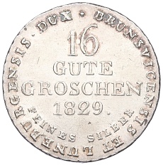 16 грошей 1829 года Королевство Ганновер (Георг IV) — Фото №2