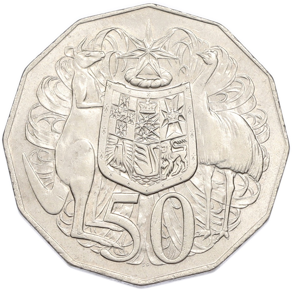50 центов 1975 года Австралия — Фото №1