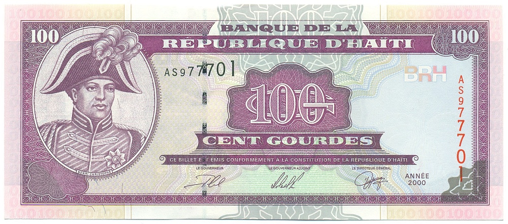 100 гурдов 2000 года Гаити — Фото №1