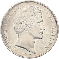 2 талера 1842 года Бавария «Вальхалла» — Фото №2