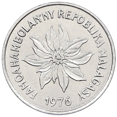1 франк 1976 года Мадагаскар — Фото №1