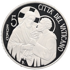 5 евро 2013 года Ватикан «Понтификация Папы Римского Франциска» — Фото №1