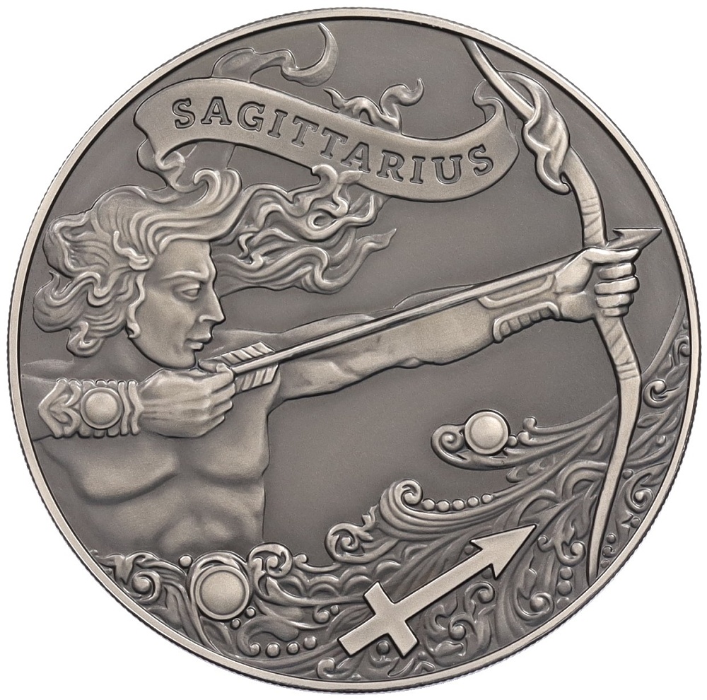 1 рубль 2015 года Белоруссия «Знаки зодиака — Стрелец» — Фото №1