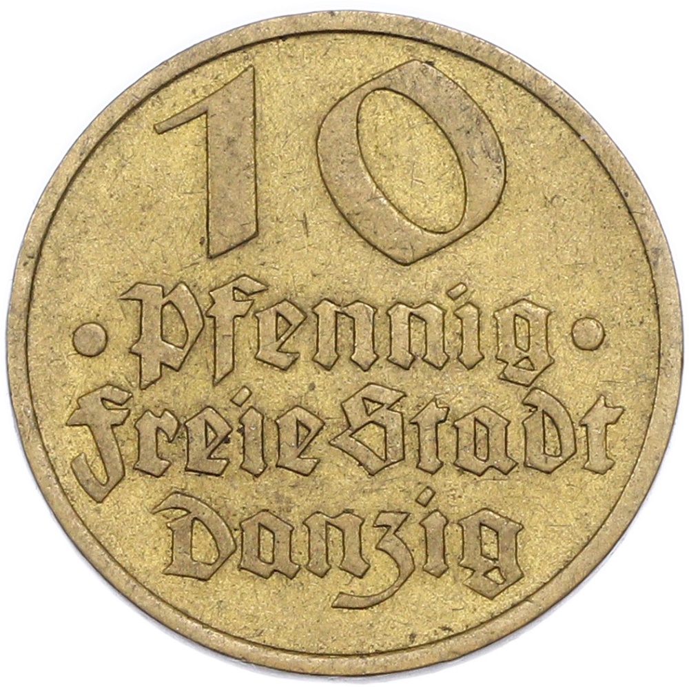10 пфеннигов 1932 года Данциг — Фото №2