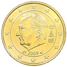 50 евроцентов 2009 года Бельгия — Фото №1
