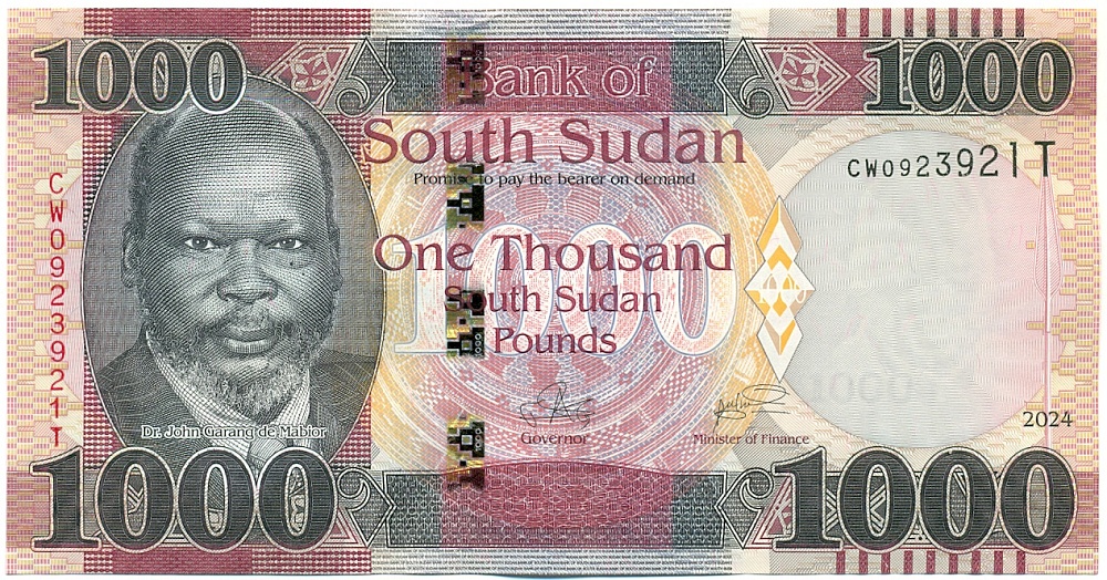 1000 фунтов 2024 года Южный Судан — Фото №1