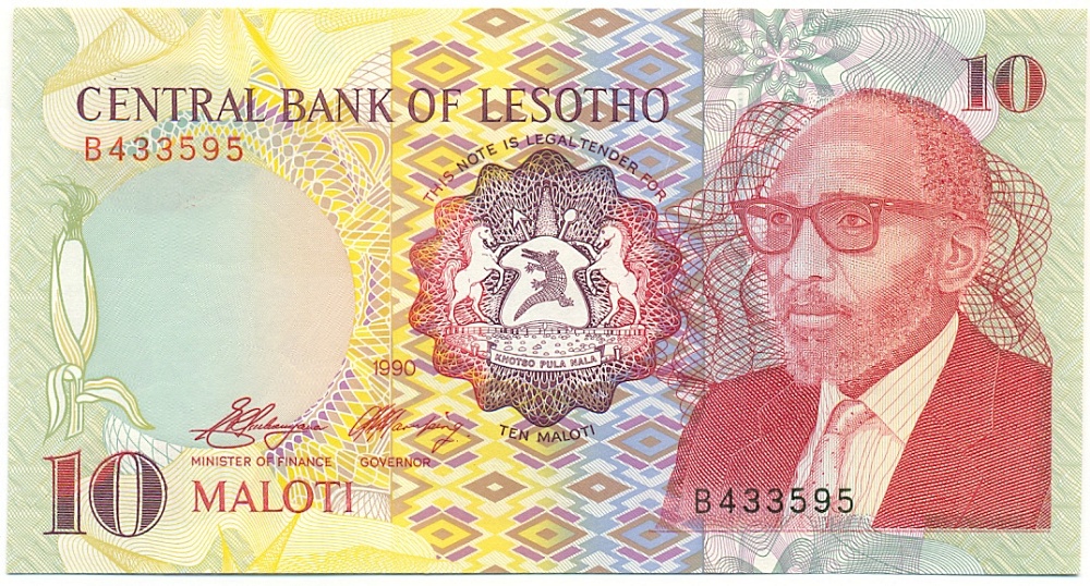 10 малоти 1990 года Лесото — Фото №1