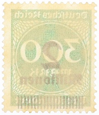 Почтовая марка 2 миллиона марок 1923 года Германия — Фото №2