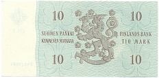 10 марок 1963 года Финляндия — Фото №2