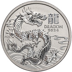 100 долларов 2024 года Австралия «Китайский гороскоп — Год дракона» — Фото №1