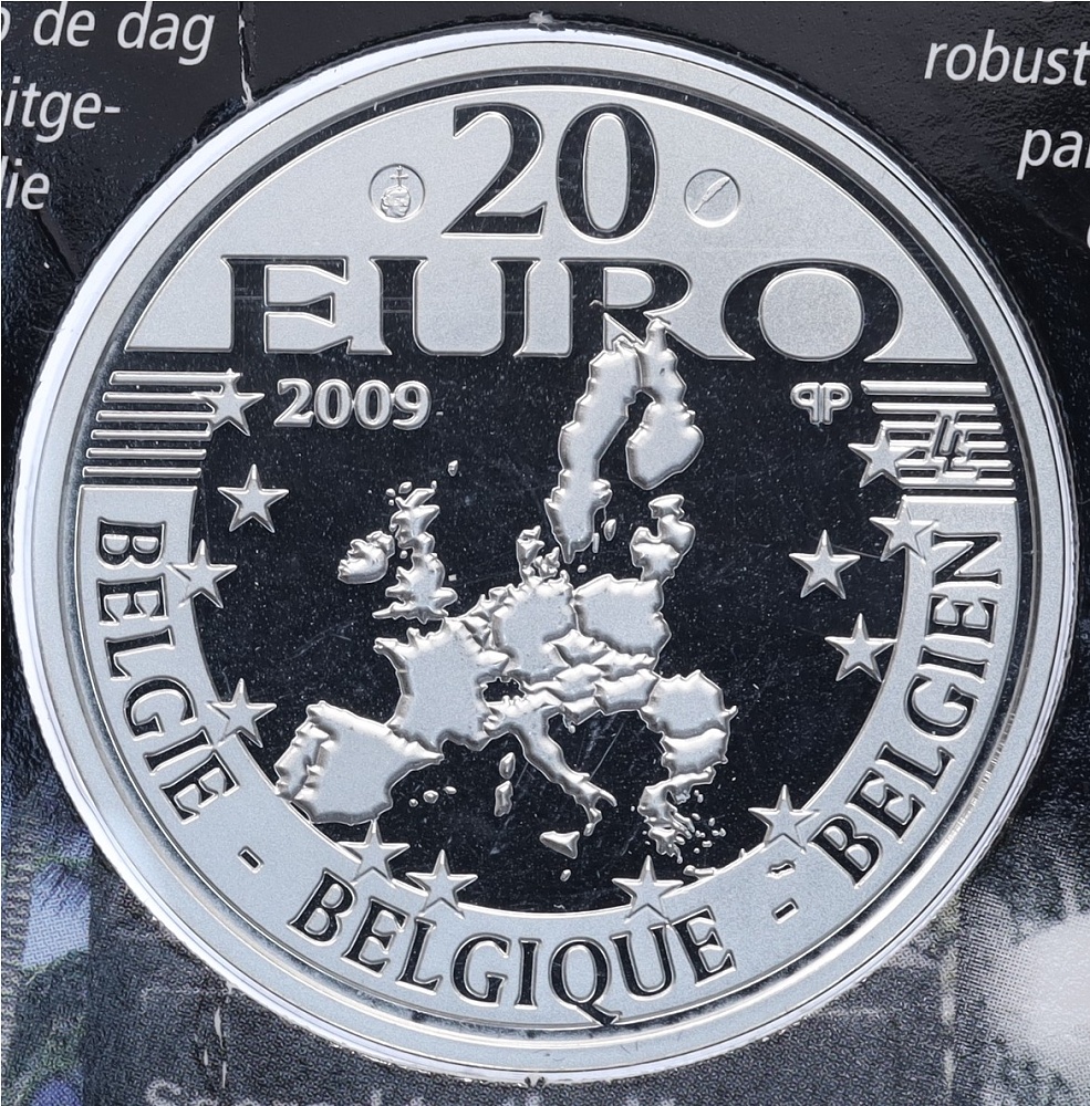 20 евро 2009 года Бельгия «Дамиан де Вестер» — Фото №2