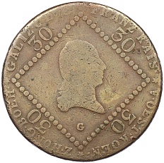 30 крейцеров 1807 года G Австрия — Фото №2