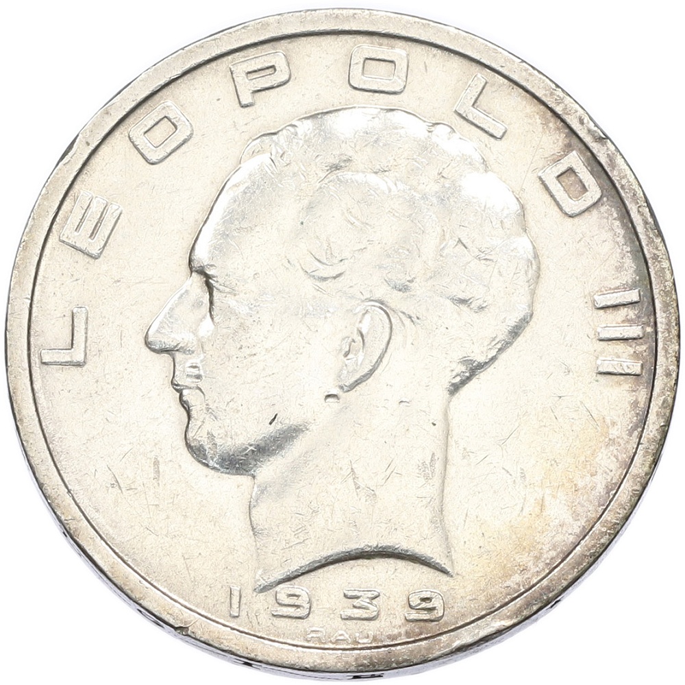 50 франков 1939 года Бельгия (Надпись BELGIQUE:BELGIE) — Фото №1