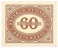 Почтовая марка 60 грошей 1947 года Австрия — Фото №1