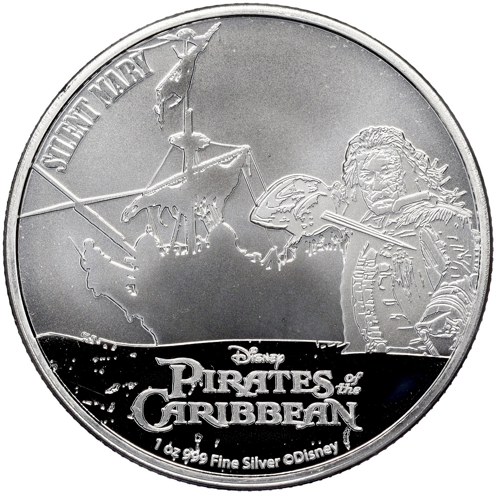 2 доллара 2022 года Ниуэ «Пираты Карибского моря — Немая Мария» — Фото №1