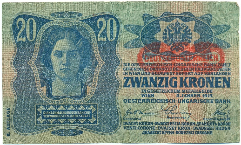 20 крон 1919 года Австрия — Фото №1