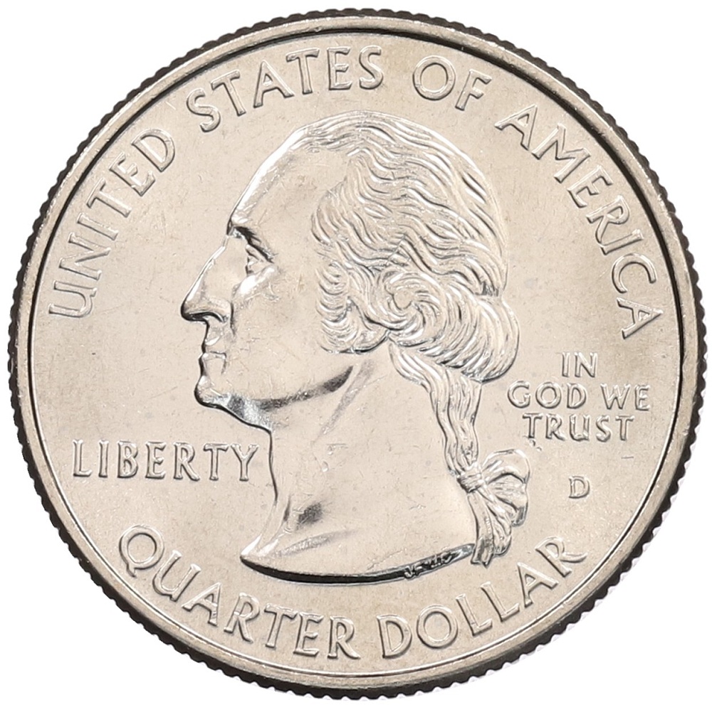 1/4 доллара (25 центов) 1999 года D США «Штаты и территории — Коннектикут» — Фото №2