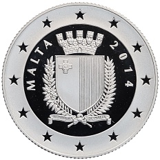 10 евро 2014 года Мальта «100 лет Первой мировой войне» — Фото №2
