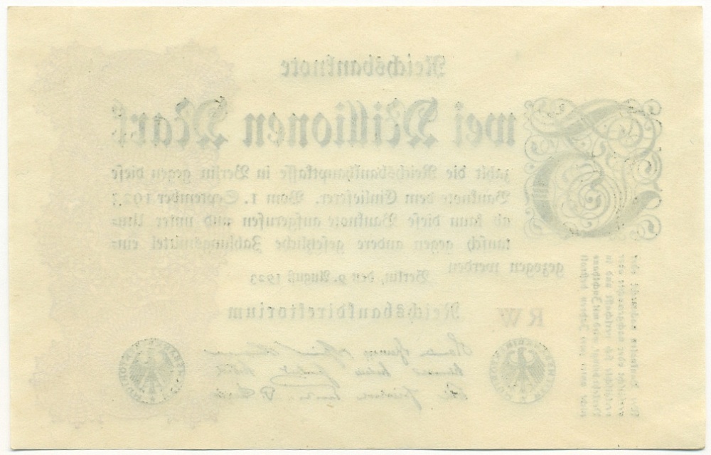 2 миллиона марок 1923 года Германия — Фото №2