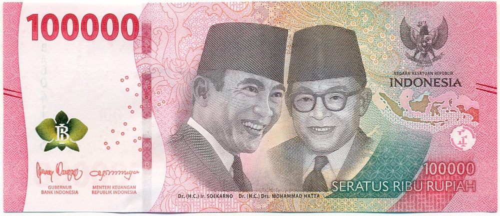 100000 рупий 2022 года Индонезия — Фото №1