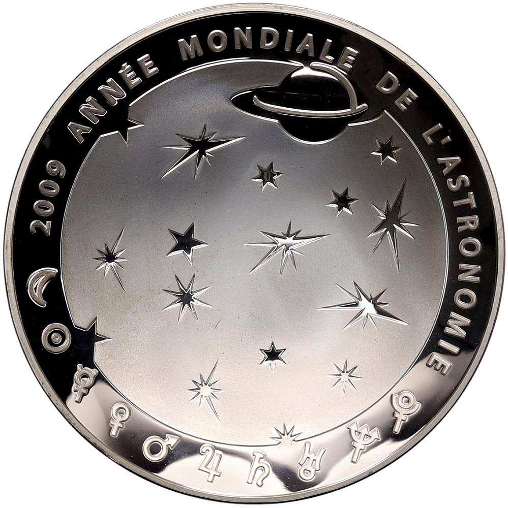 10 евро 2009 года Франция «Международный год астрономии» — Фото №2
