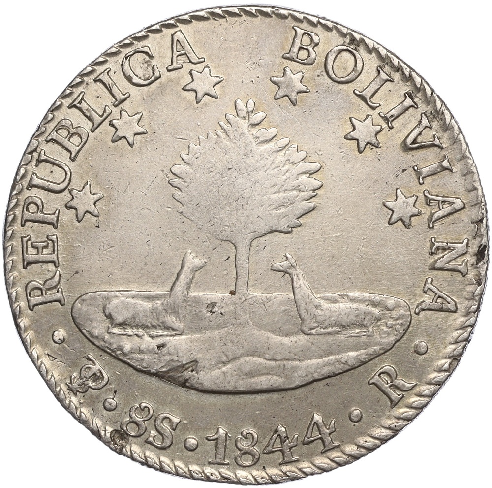8 суэльдо 1844 года Боливия — Фото №1