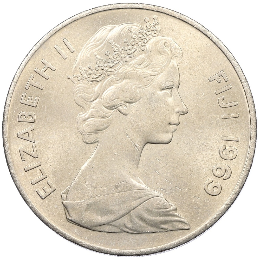 1 доллар 1969 года Фиджи — Фото №2