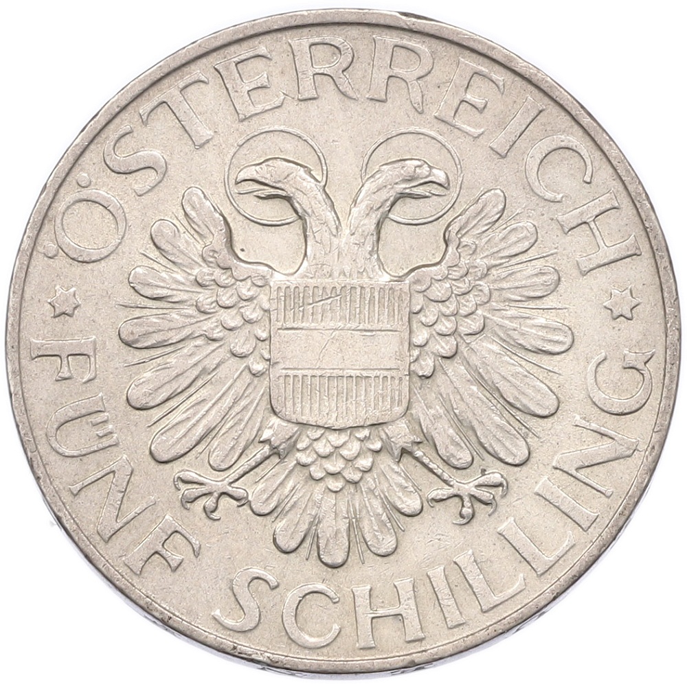 5 шиллингов 1934 года Австрия — Фото №2