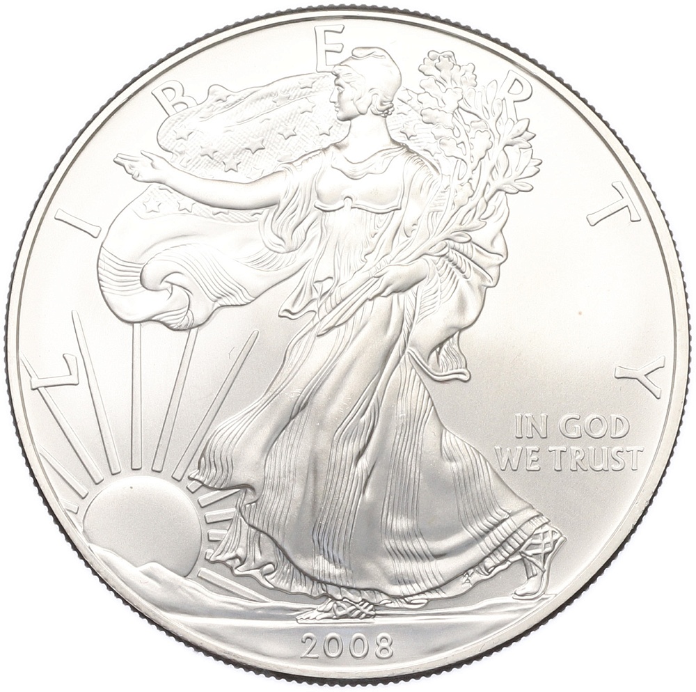 1 доллар 2008 года США «Шагающая Свобода» — Фото №1