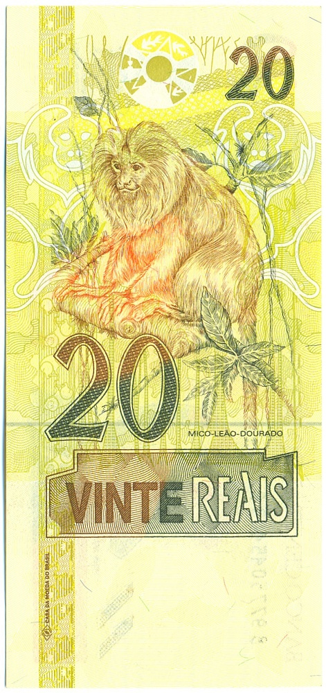 20 реалов 2002 года Бразилия — Фото №2