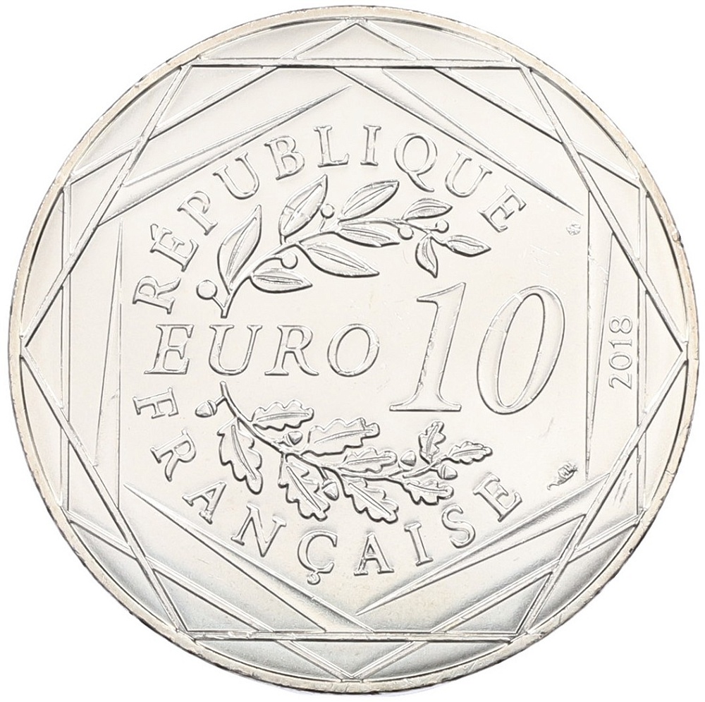 10 евро 2018 года Франция «Микки Маус и Франция — Эгюий-дю-Миди» — Фото №2