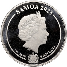 5 долларов 2023 года Самоа «Бэтмэн» — Фото №2