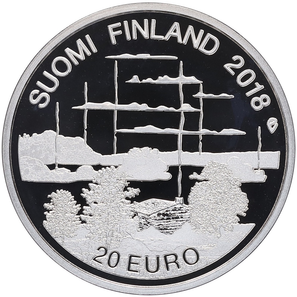 20 евро 2018 года Финляндия «Культура финской сауны» — Фото №1