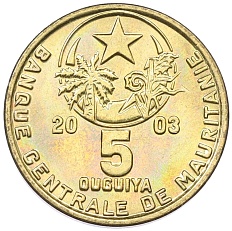 5 угий 2003 года Мавритания — Фото №1