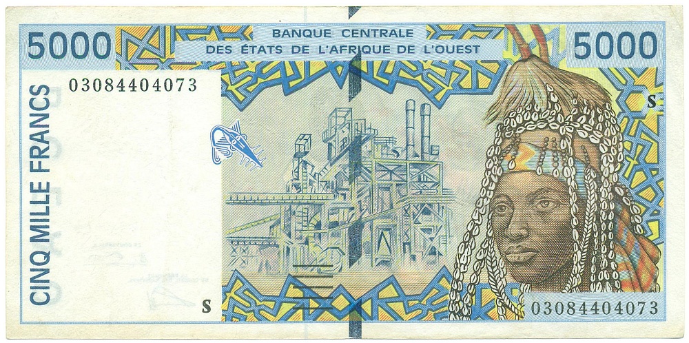 5000 франков 2003 года Западная Африка (Гвинея-Бисау) — Фото №1