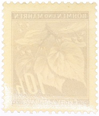 Почтовая марка 10 геллеров 1939 года Богемия и Моравия — Фото №2
