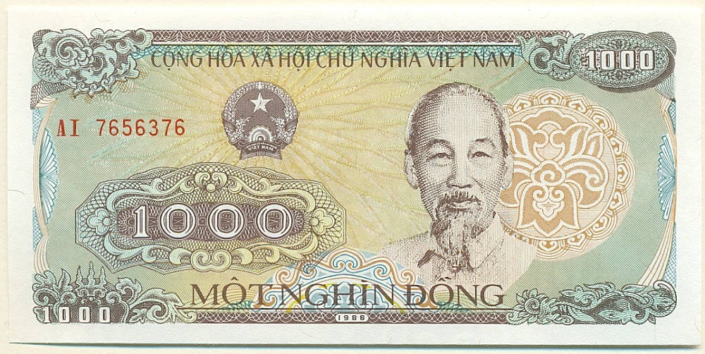 1000 донгов 1988 года Вьетнам — Фото №1