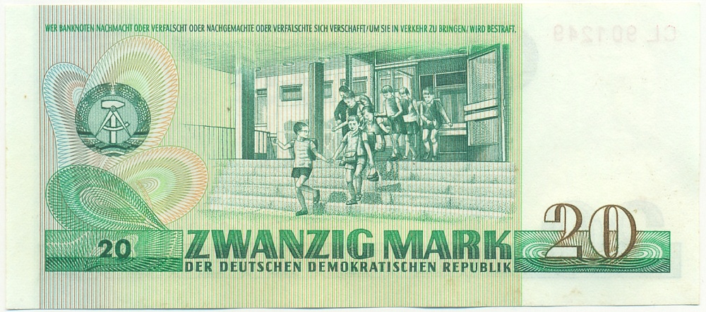 20 марок 1975 года Восточная Германия (ГДР) — Фото №2