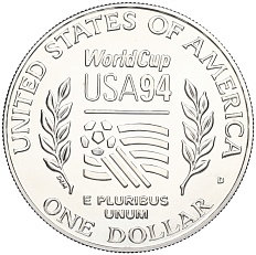 1 доллар 1994 года D США «Чемпионат мира по футболу 1994» — Фото №2