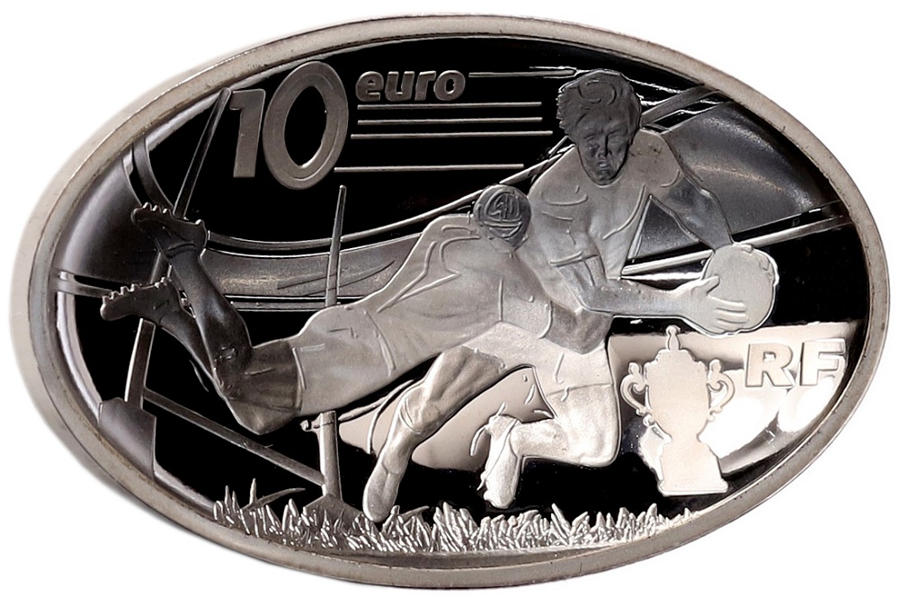 10 евро 2015 года Франция «Чемпионат мира по регби 2015 года» — Фото №1