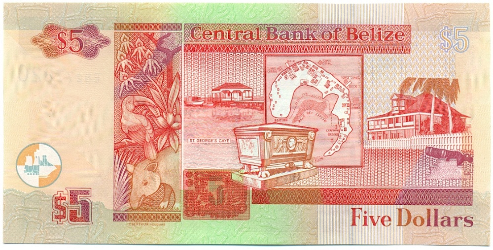 5 долларов 2022 года Белиз — Фото №2