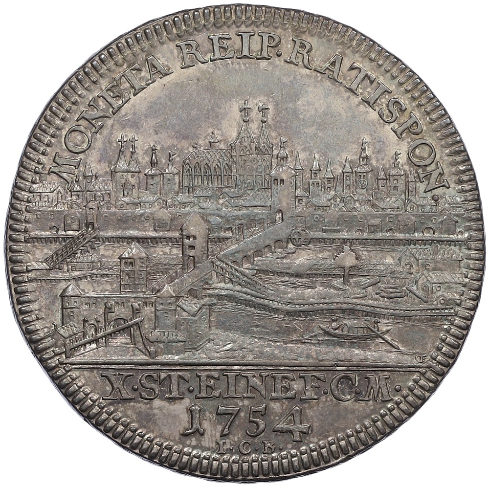 1 талер 1754 года Регенсбург — Фото №1