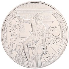 10 евро 2025 года Франция «50 лет финишу Тур де Франс 1975 на Елисейских Полях» (в буклете) — Фото №1