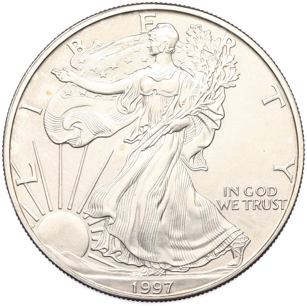 1 доллар 1997 года США «Шагающая Свобода» — Фото №1