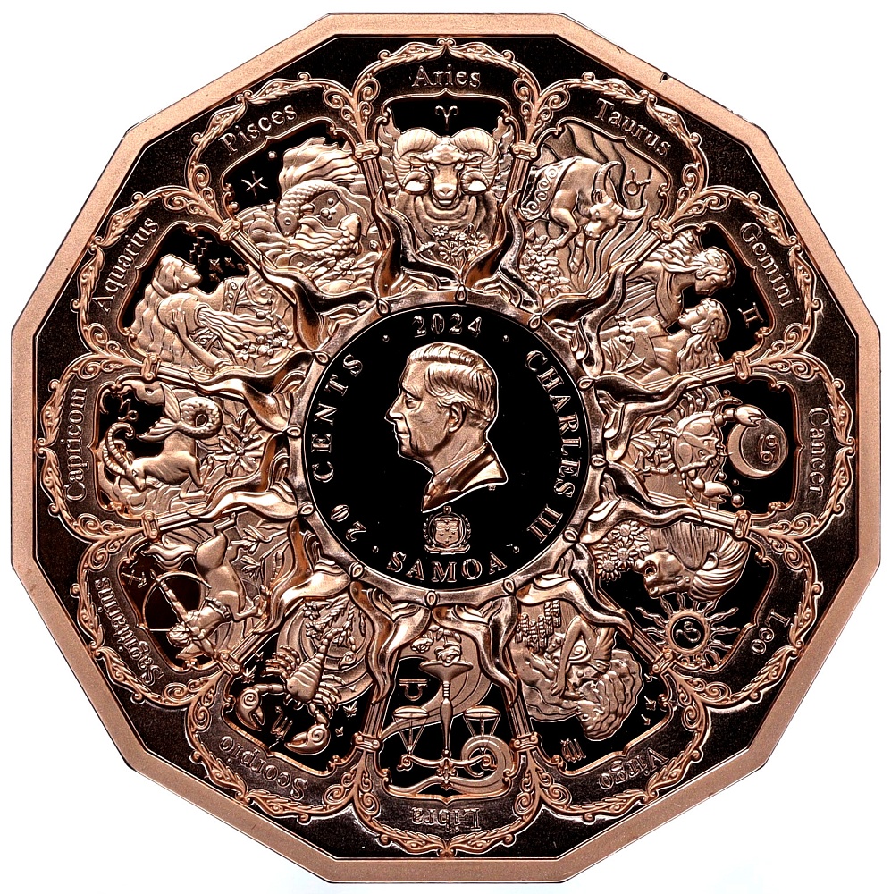 20 центов 2024 года Самоа «Архангелы — Архангел Ариэль» — Фото №2