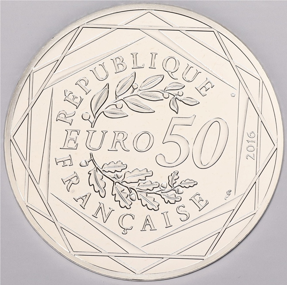 50 евро 2016 года Франция «Маленький принц — Лиса» — Фото №2