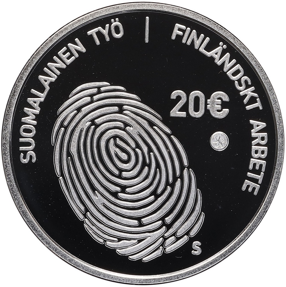 20 евро 2016 года Финляндия «Финская работа» — Фото №2