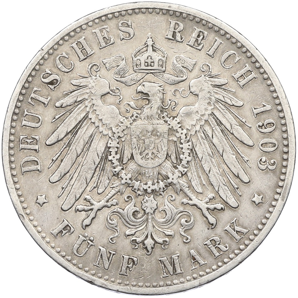 5 марок 1903 года Германия (Вюртемберг) — Фото №2
