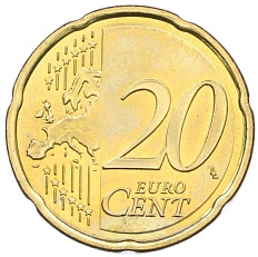 20 евроцентов 2007 года Словения — Фото №2
